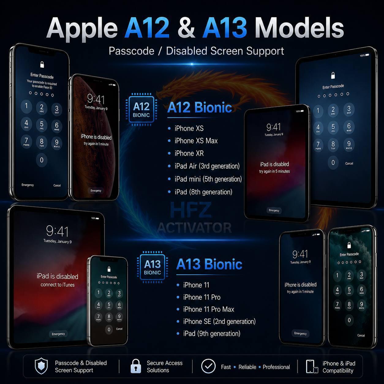 HFZ Ramdisk (Passcode Bypass +Owner inFo) iPhone 11 PRO MAX ✅